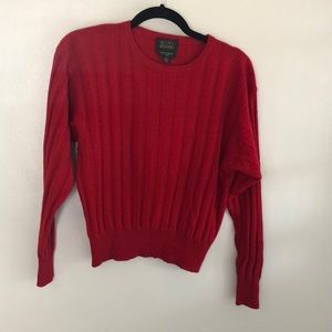 Vintage Cashmere Red Sweater